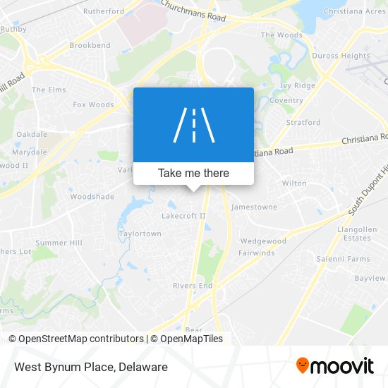 Mapa de West Bynum Place