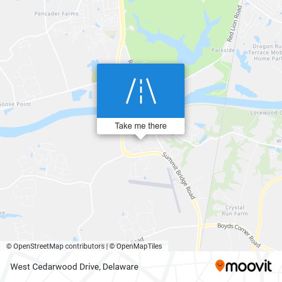 West Cedarwood Drive map