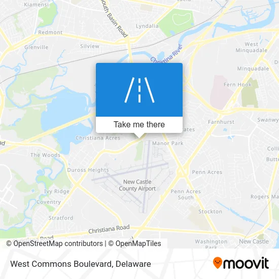 West Commons Boulevard map