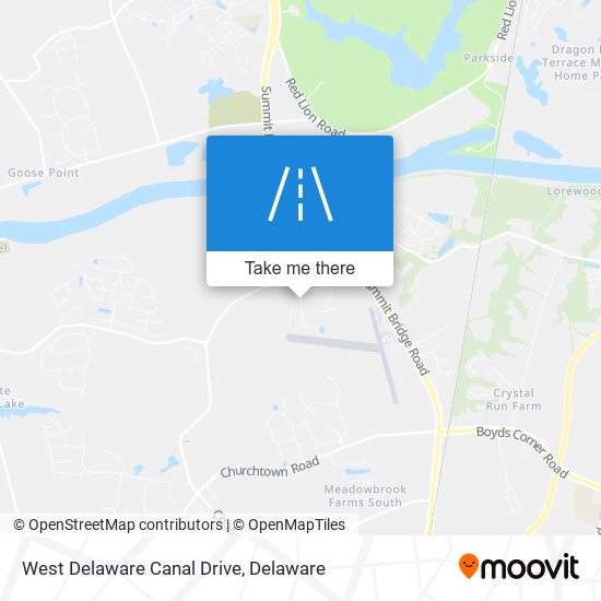 Mapa de West Delaware Canal Drive