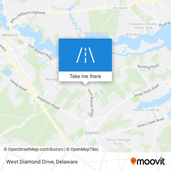 Mapa de West Diamond Drive