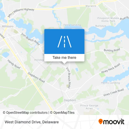 West Diamond Drive map