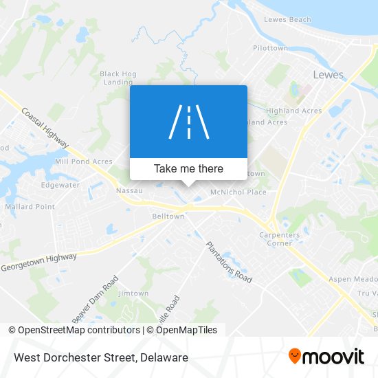 Mapa de West Dorchester Street