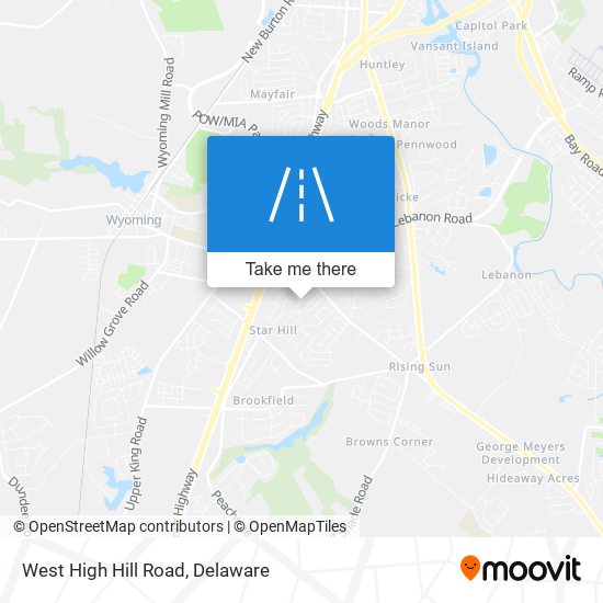 Mapa de West High Hill Road