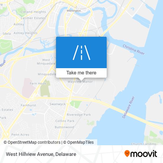 Mapa de West Hillview Avenue