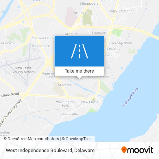 West Independence Boulevard map
