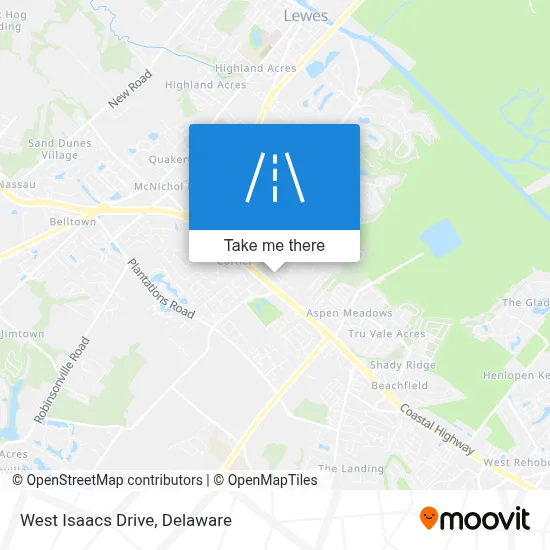 West Isaacs Drive map
