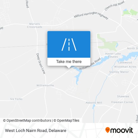 West Loch Nairn Road map
