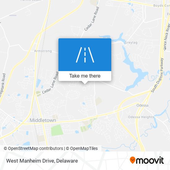 West Manheim Drive map