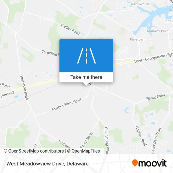 West Meadowview Drive map
