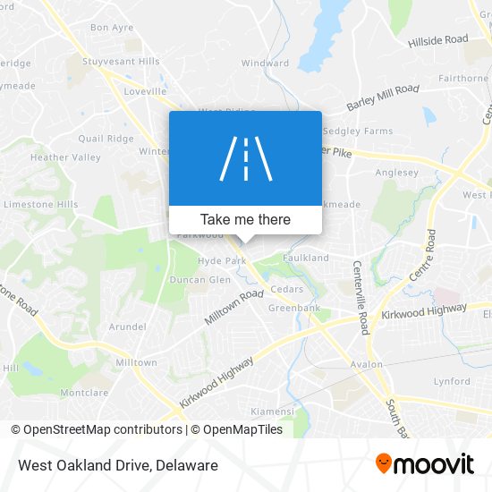 Mapa de West Oakland Drive