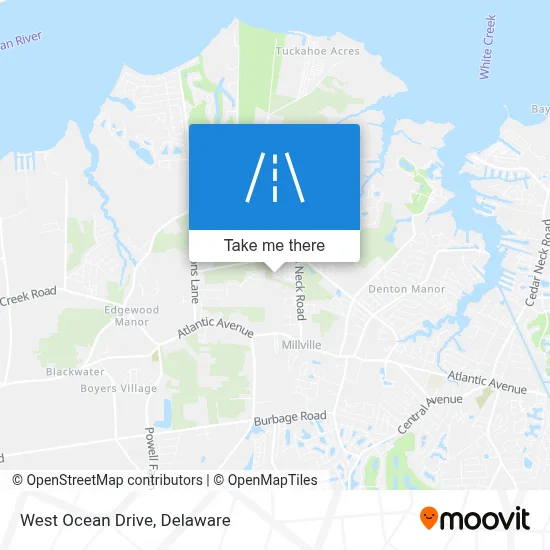 West Ocean Drive map