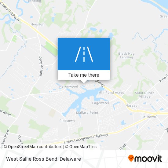 West Sallie Ross Bend map