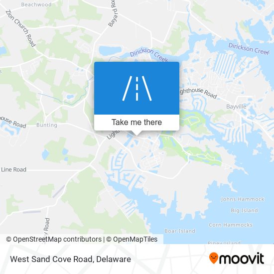 Mapa de West Sand Cove Road