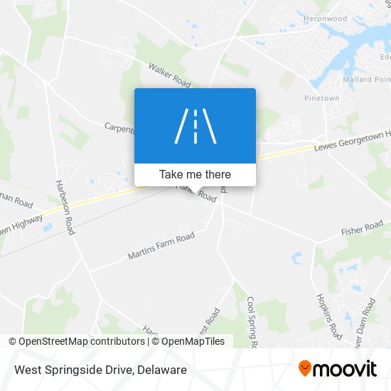 West Springside Drive map