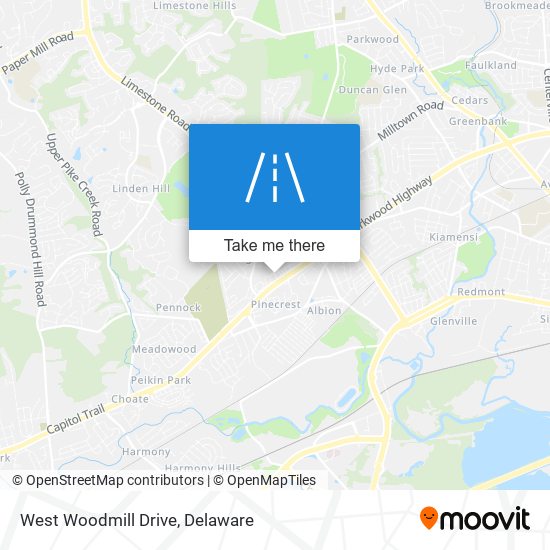Mapa de West Woodmill Drive