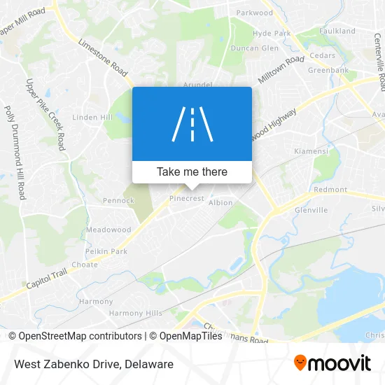 West Zabenko Drive map