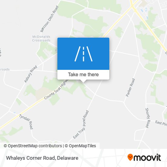 Whaleys Corner Road map