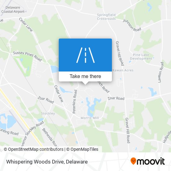 Mapa de Whispering Woods Drive
