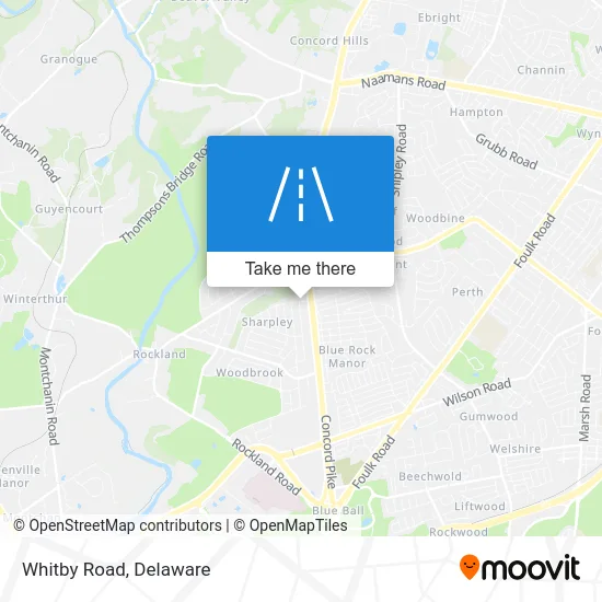 Whitby Road map