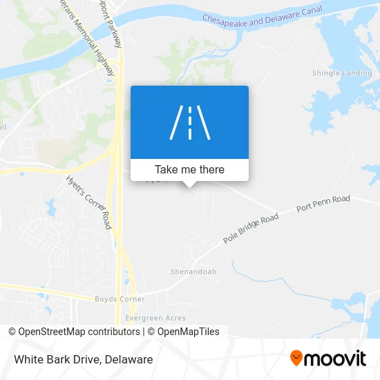 White Bark Drive map