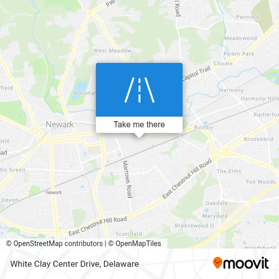 White Clay Center Drive map