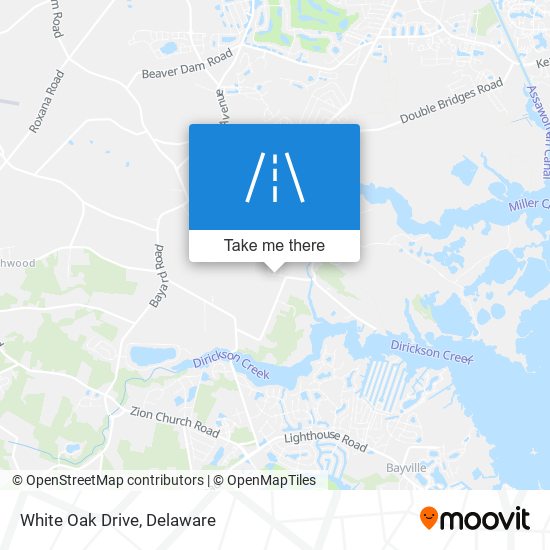 White Oak Drive map