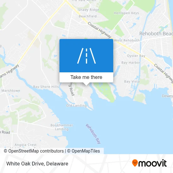White Oak Drive map