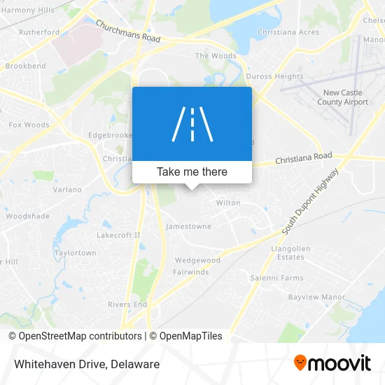 Whitehaven Drive map