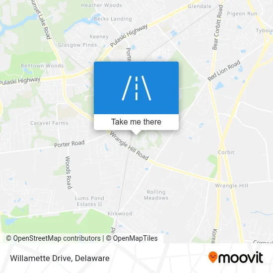 Willamette Drive map
