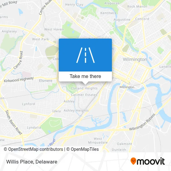 Willis Place map