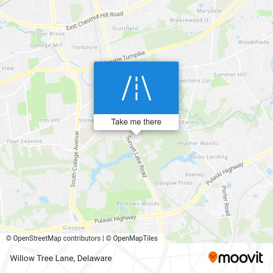 Willow Tree Lane map