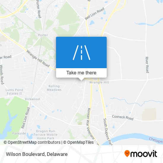 Mapa de Wilson Boulevard