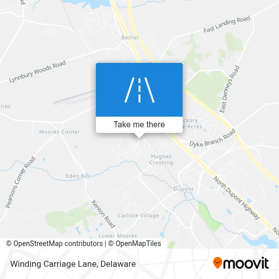 Winding Carriage Lane map