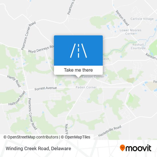 Winding Creek Road map