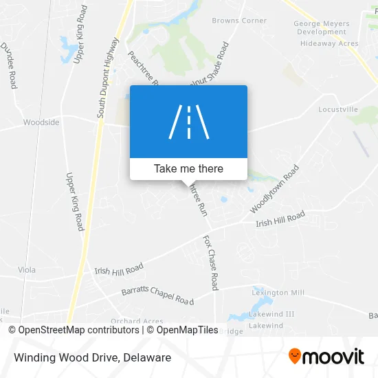 Winding Wood Drive map