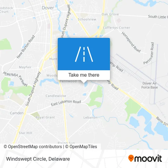 Windswept Circle map