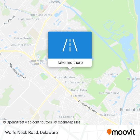 Mapa de Wolfe Neck Road