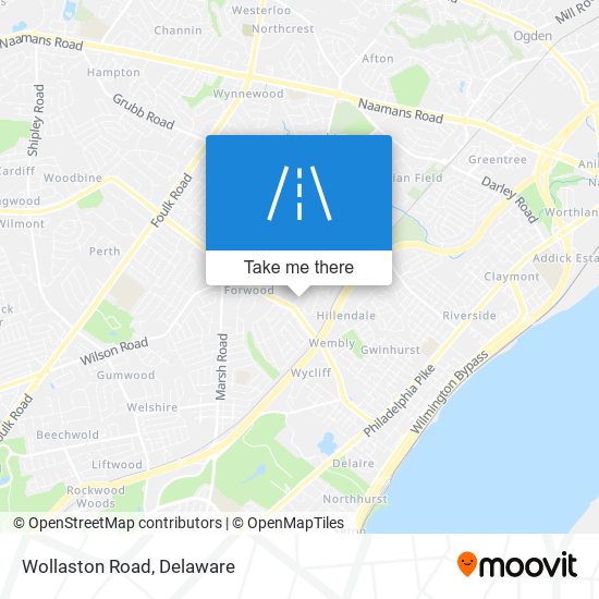 Wollaston Road map