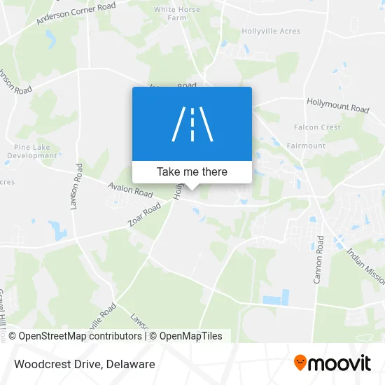Woodcrest Drive map