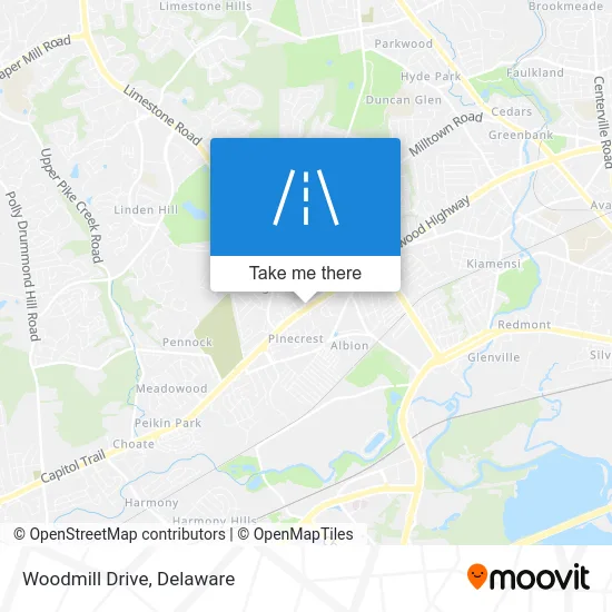 Woodmill Drive map