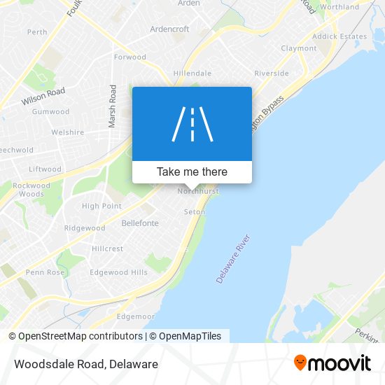 Mapa de Woodsdale Road