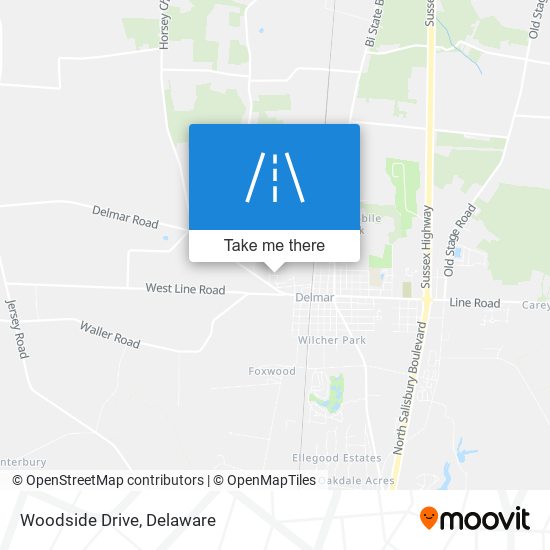 Mapa de Woodside Drive