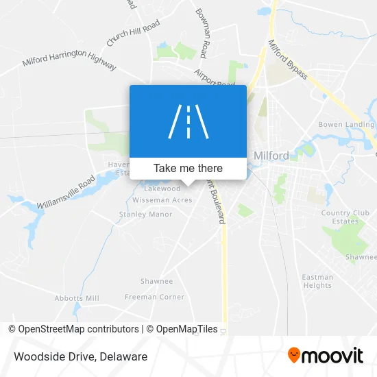 Woodside Drive map