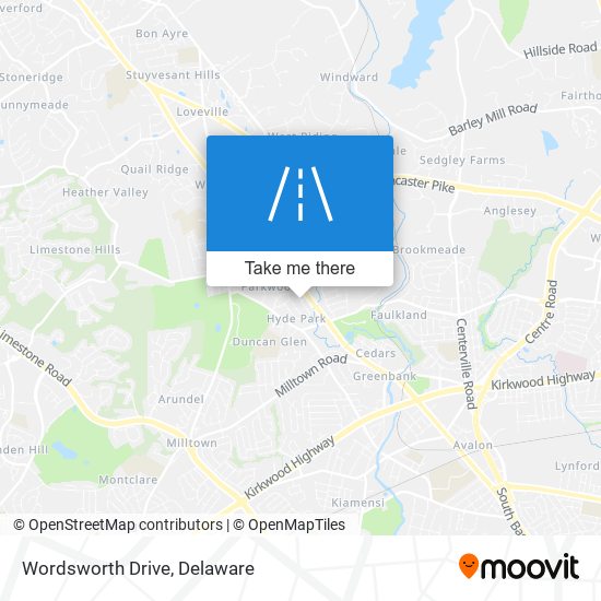 Wordsworth Drive map