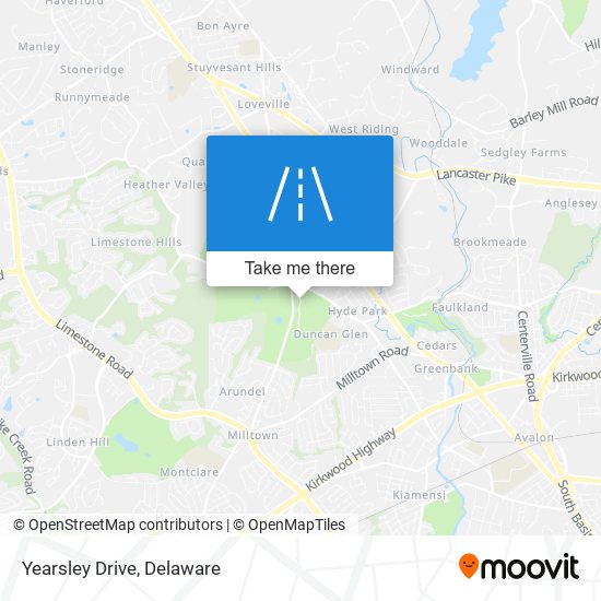 Yearsley Drive map