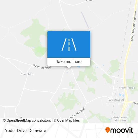 Yoder Drive map