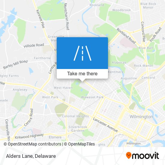 Mapa de Alders Lane