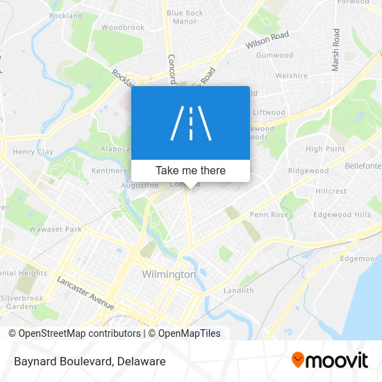 Baynard Boulevard map