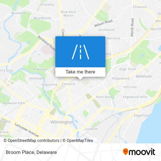 Broom Place map